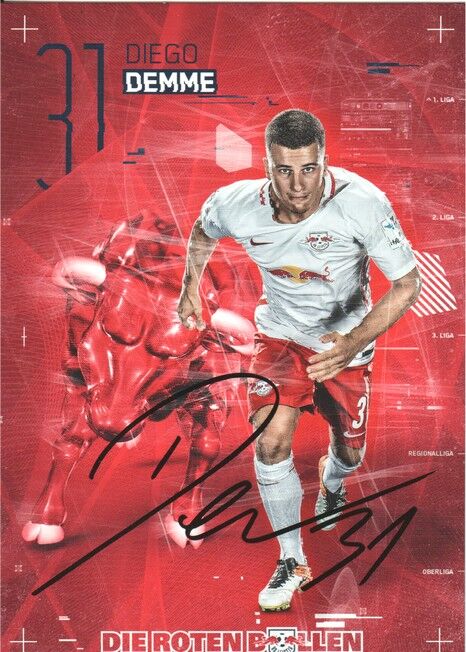 Autogramm Fussball | RB Leipzig | 2016 | Diego DEMME