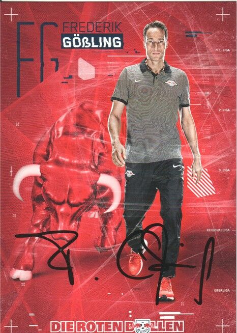 Autogramm Fussball | RB Leipzig | 2016 | Frederik GÖSSLING