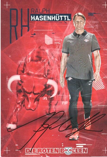 Autogramm Fussball | RB Leipzig | 2016 | Ralph HASENHÜTTL