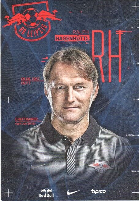 Autogramm Fussball | RB Leipzig | 2016 | Ralph HASENHÜTTL