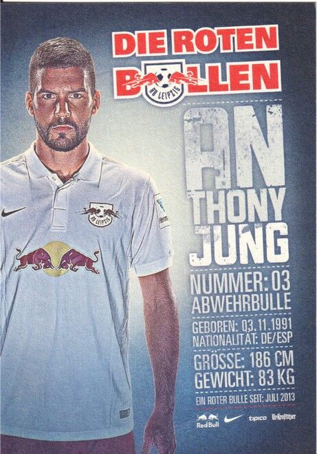 Autogramm Fussball | RB Leipzig | 2014 | Anthony JUNG