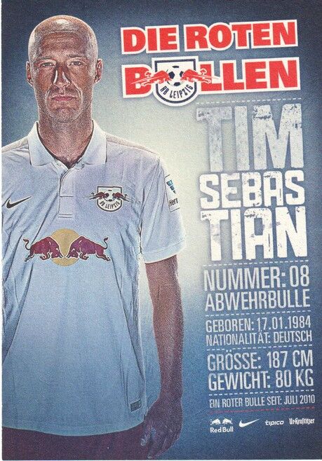Autogramm Fussball | RB Leipzig | 2014 | Tim SEBASTIAN