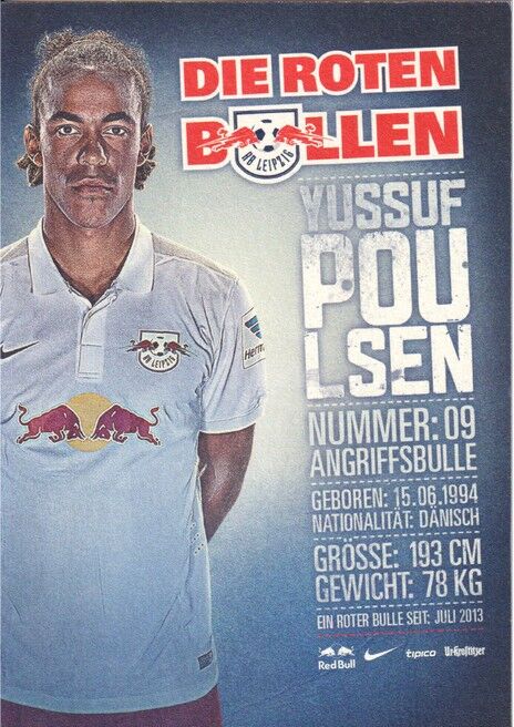 Autogramm Fussball | RB Leipzig | 2014 | Yussuf POULSEN