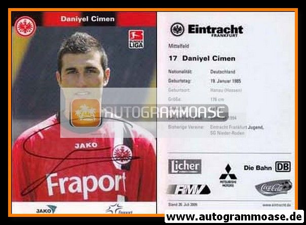 Autogramm Fussball | Eintracht Frankfurt | 2005 | Daniyel CIMEN