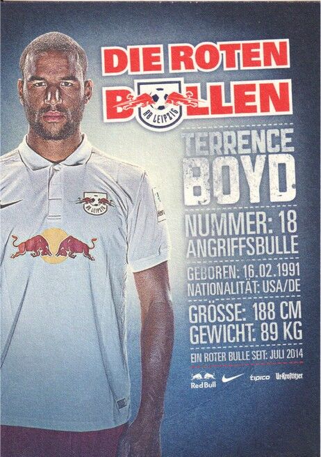 Autogramm Fussball | RB Leipzig | 2014 | Terrence BOYD