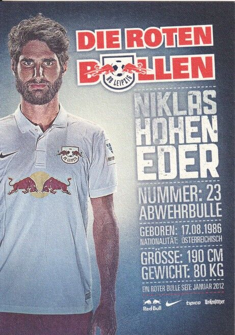 Autogramm Fussball | RB Leipzig | 2014 | Niklas HOHENEDER