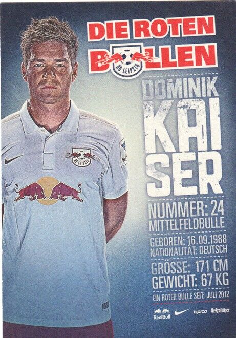 Autogramm Fussball | RB Leipzig | 2014 | Dominik KAISER