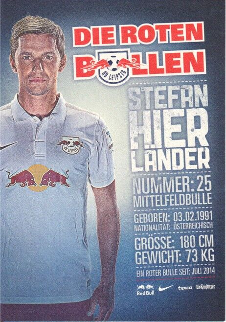 Autogramm Fussball | RB Leipzig | 2014 | Stefan HIERLÄNDER