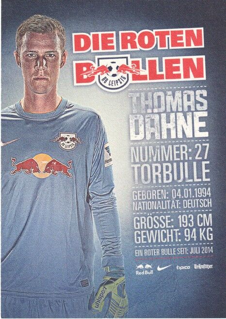 Autogramm Fussball | RB Leipzig | 2014 | Thomas DÄHNE