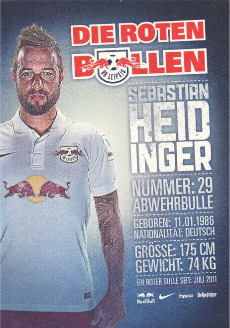 Autogramm Fussball | RB Leipzig | 2014 | Sebastian HEIDINGER