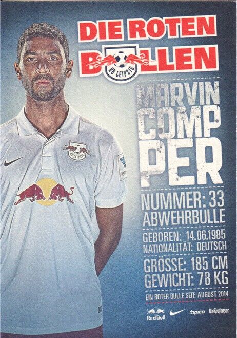 Autogramm Fussball | RB Leipzig | 2014 | Marvin COMPPER