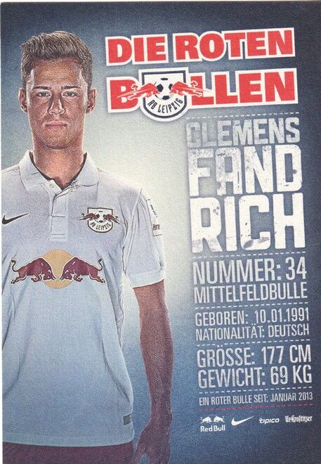 Autogramm Fussball | RB Leipzig | 2014 | Clemens FANDRICH