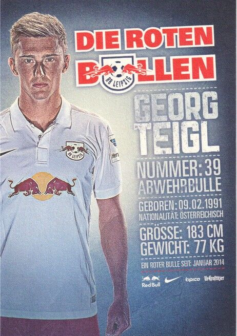 Autogramm Fussball | RB Leipzig | 2014 | Georg TEIGL