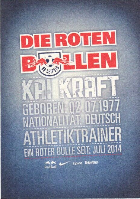 Autogramm Fussball | RB Leipzig | 2014 | Kai KRAFT