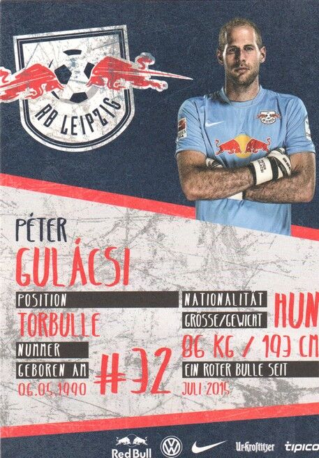 Autogramm Fussball | RB Leipzig | 2015 | Peter GULACSI