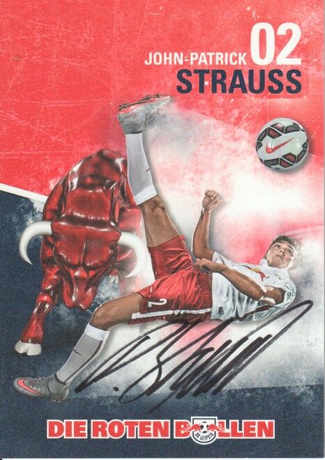 Autogramm Fussball | RB Leipzig | 2015 | John-Patrick STRAUSS