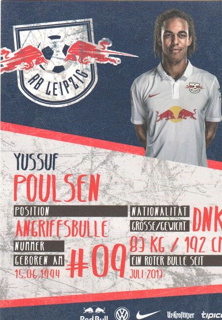 Autogramm Fussball | RB Leipzig | 2015 | Yussuf POULSEN