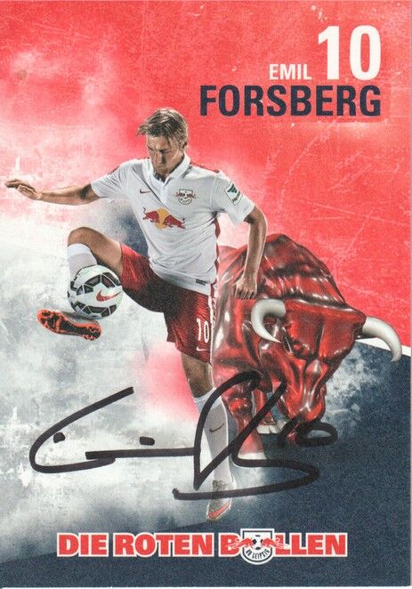 Autogramm Fussball | RB Leipzig | 2015 | Emil FORSBERG