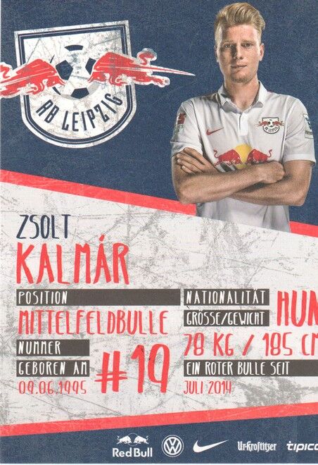 Autogramm Fussball | RB Leipzig | 2015 | Zsolt KALMAR