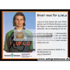 Autogramm Fussball | SV Werder Bremen | 1997 blau | Christian BRAND