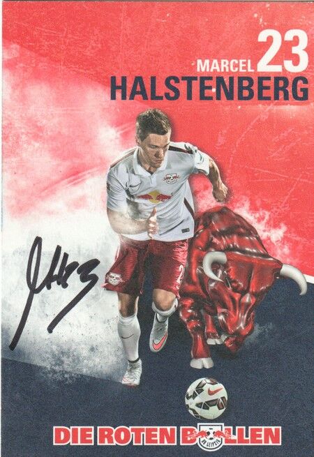 Autogramm Fussball | RB Leipzig | 2015 | Marcel HALSTENBERG
