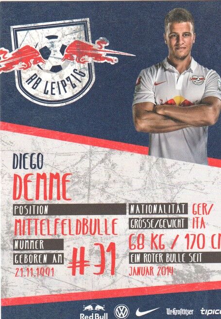 Autogramm Fussball | RB Leipzig | 2015 | Diego DEMME