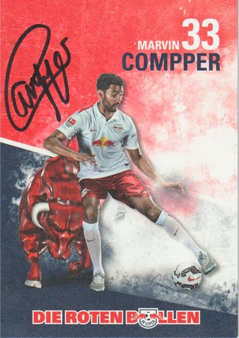 Autogramm Fussball | RB Leipzig | 2015 | Marvin COMPPER