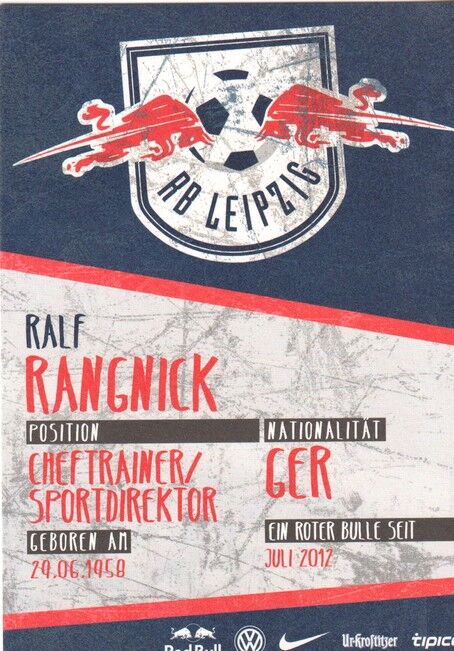 Autogramm Fussball | RB Leipzig | 2015 | Ralf RANGNICK