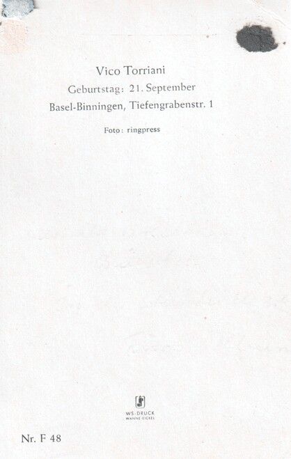 Autogramm Schlager | Vico TORRIANI | 1950er (Portrait Color ringpress F48)