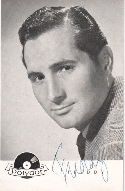 Autogramm Schlager | Freddy QUINN | 1957 "Einmal In Tampico" (Portrait SW Polydor)