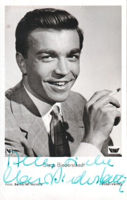 Autogramm Film | Claus BIEDERSTAEDT | 1954 "Sonne Von St. Moritz" (Portrait SW Rüdel 866)