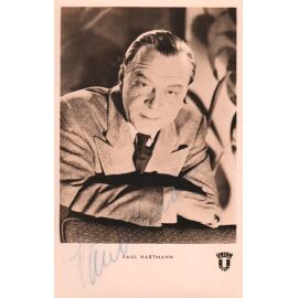 Autogramm Film | Paul HARTMANN | 1951 "Dame In Schwarz" (Portrait SW Union)