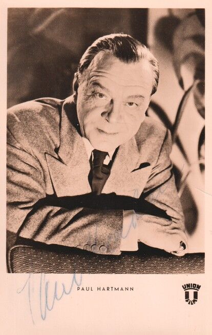Autogramm Film | Paul HARTMANN | 1951 "Dame In Schwarz" (Portrait SW Union)
