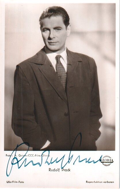 Autogramm Film | Rudolf PRACK | 1954 "Roman Eines Frauenarztes" (Portrait SW UfA FK1233)