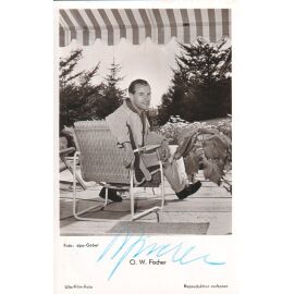 Autogramm Schauspieler | O. W. FISCHER | 1950er (Portrait SW UfA FK2013) Göbel