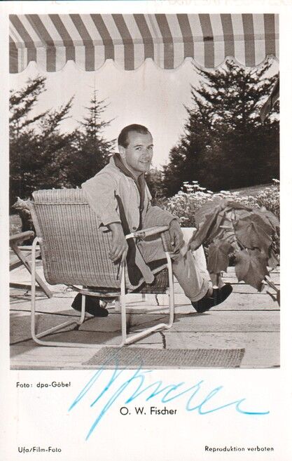 Autogramm Schauspieler | O. W. FISCHER | 1950er (Portrait SW UfA FK2013) Göbel