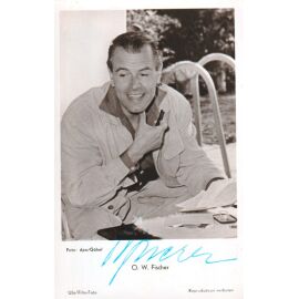 Autogramm Schauspieler | O. W. FISCHER | 1950er (Portrait SW UfA FK2018) Göbel