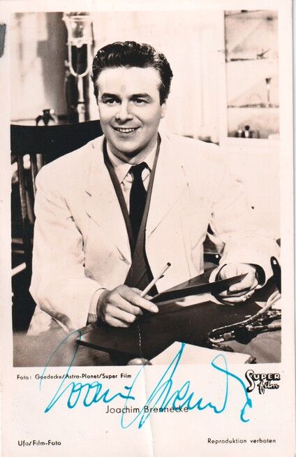 Autogramm Film | Joachim BRENNECKE | 1954 "Sanatorium Verrückt" (Portrait SW UfA FK785)