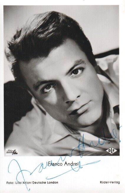 Autogramm Film | Franco ANDREI | 1954 "Tanz In Der Sonne" (Portrait SW Rüdel 965)