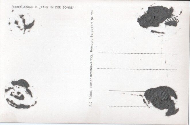 Autogramm Film | Franco ANDREI | 1954 "Tanz In Der Sonne" (Portrait SW Rüdel 965)