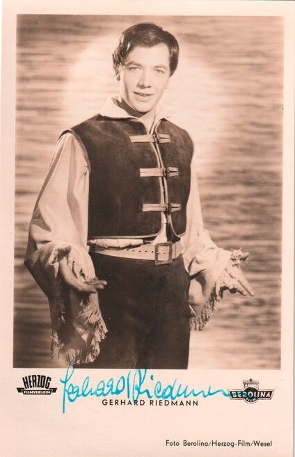 Autogramm Film | Gerhard RIEDMANN | 1954 "Zigeunerbaron" (Portrait SW Herzog)