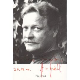 Autogramm Schauspieler | Fritz VON FRIEDL | 2000er (Portrait SW)