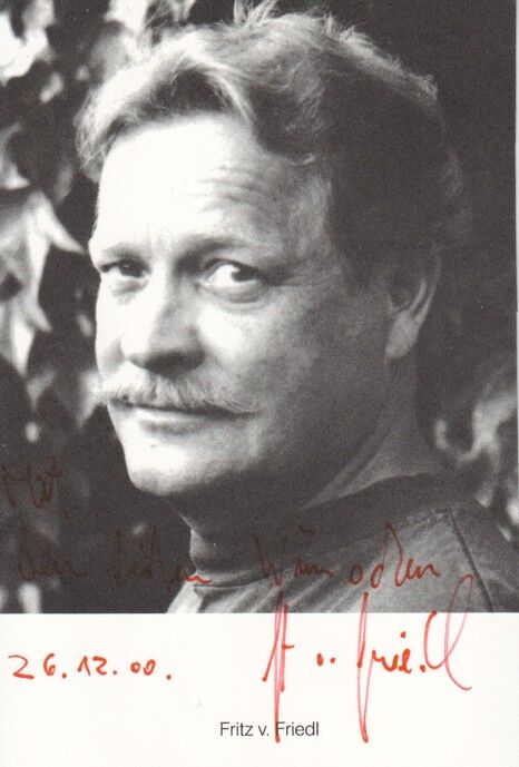 Autogramm Schauspieler | Fritz VON FRIEDL | 2000er (Portrait SW)
