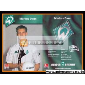 Autogramm Fussball | SV Werder Bremen | 2002 Color | Markus DAUN