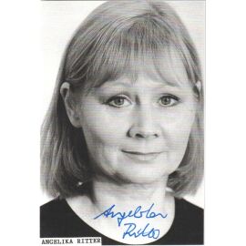 Autogramm Schauspieler | Angelika RITTER | 2000er (Portrait SW)