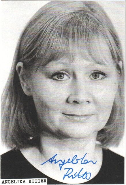 Autogramm Schauspieler | Angelika RITTER | 2000er (Portrait SW)