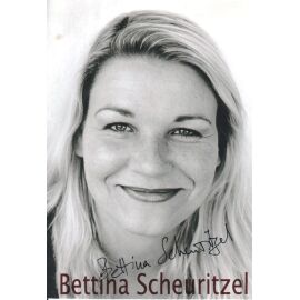 Autogramm Schauspieler | Bettina SCHEURITZEL | 2000er (Portrait SW)