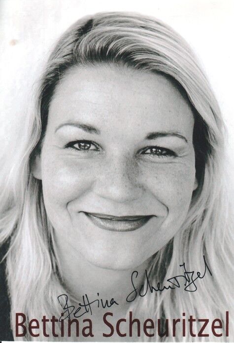 Autogramm Schauspieler | Bettina SCHEURITZEL | 2000er (Portrait SW)