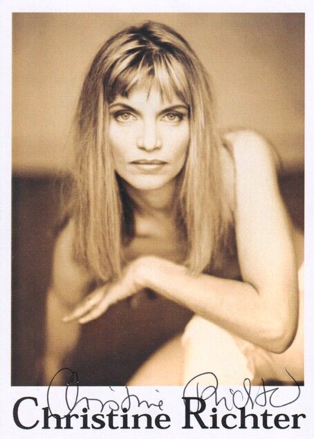 Autogramm Schauspieler | Christine RICHTER | 2000er (Portrait SW)
