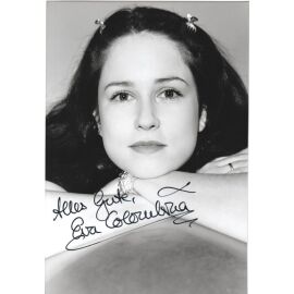 Autogramm Schauspieler | Eva COLUMBINA | 2000er Foto (Portrait SW) Lipp